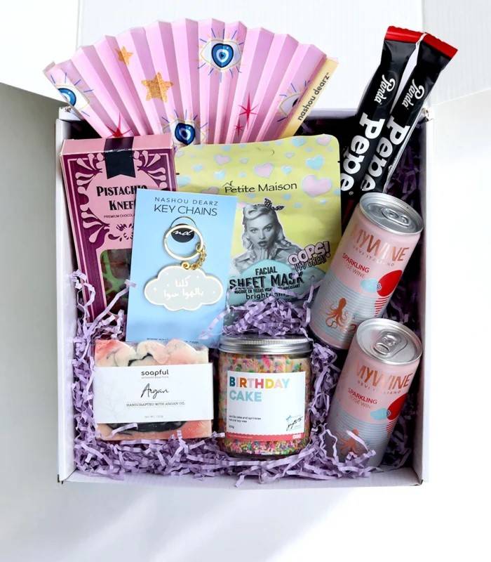 Bubbly Rose & Radiance: Celebration Gift Box for Her