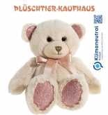 Teddy bear with bow and glitter effect