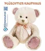 Teddy bear with bow and glitter effect