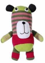 Plush toy sock, bear motif