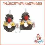 Plush toy Mrs. Magpie, baby rattle