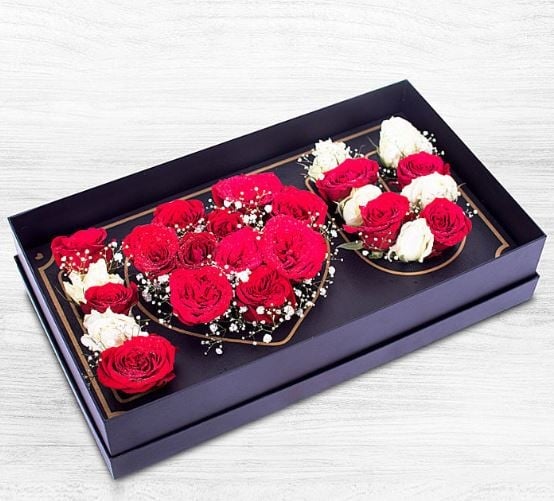 'I Love You' 16 Rose Flower Arrangement