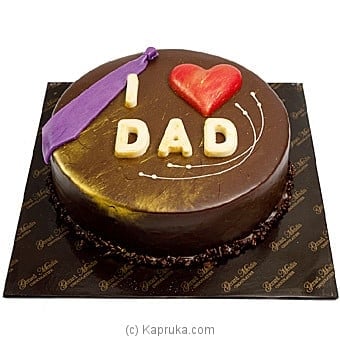 'I LOVE DAD' Father's Day Chocolate Gateau (GMC)