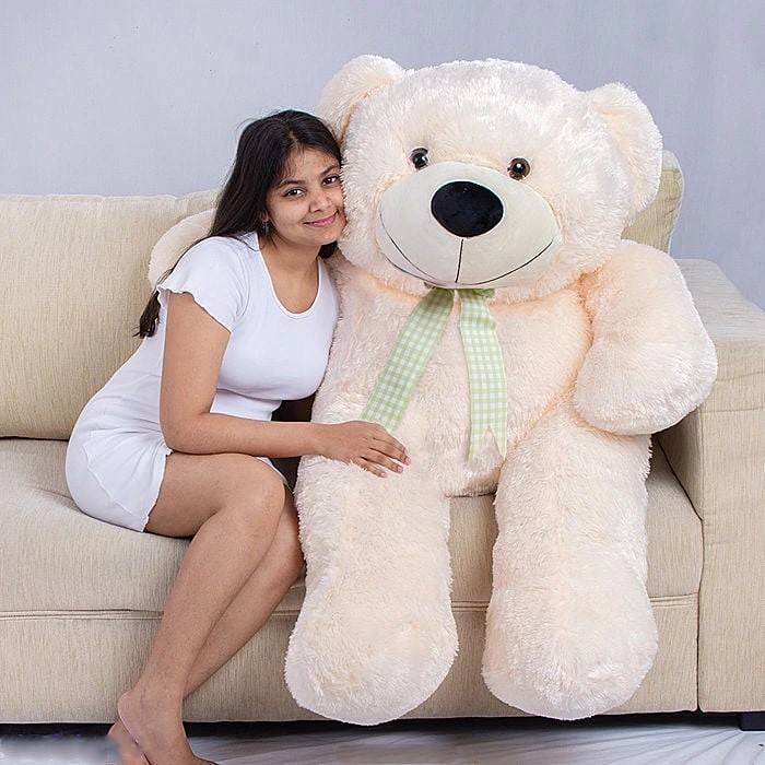 Snuggle Buddy Bear 4.5 Ft White