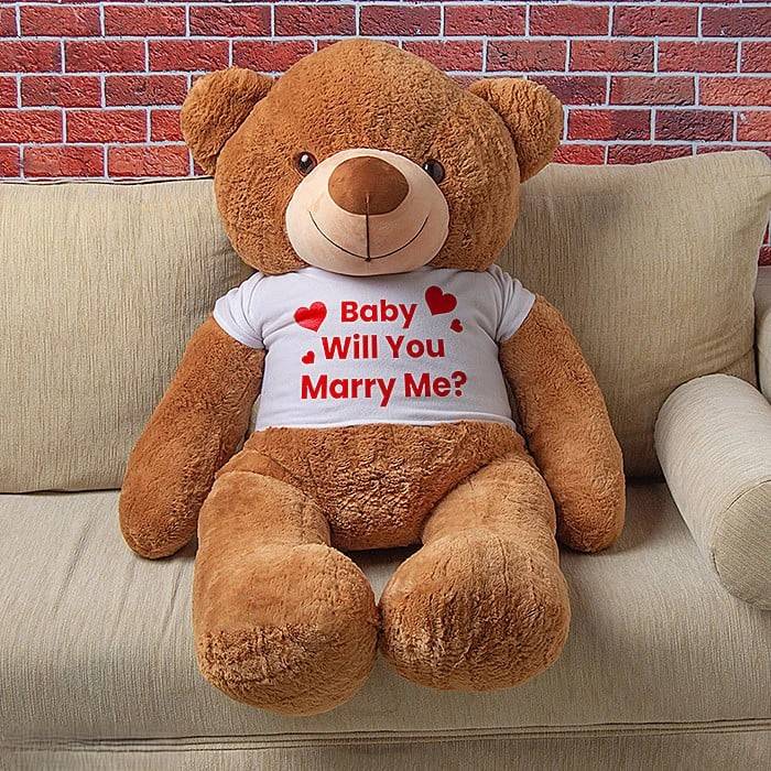 Romantic Proposal Giant Teddy Bear - 3.5 Ft