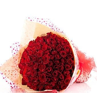 100 Red Rose Bouquet