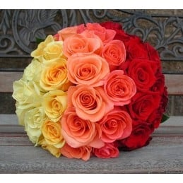 Red and Yellow Water Bouquet