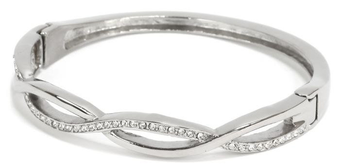 Stainless steel CZ bracelet