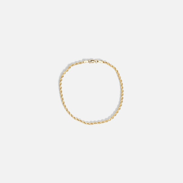 7.5'' Bracelet with twisted links 10k yellow gold