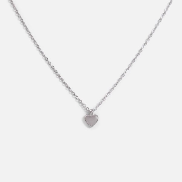 Stainless steel pendant with heart