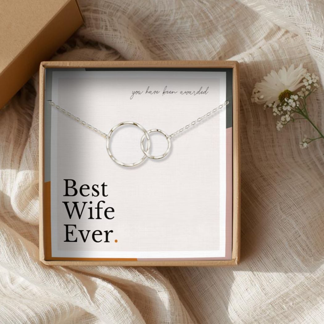 Forever Connected Two-Link Necklace - â€œBest Wife Everâ€
