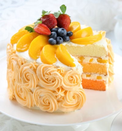 Peach Cake Half Kg