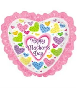 Mother's Day Flowered Hearts