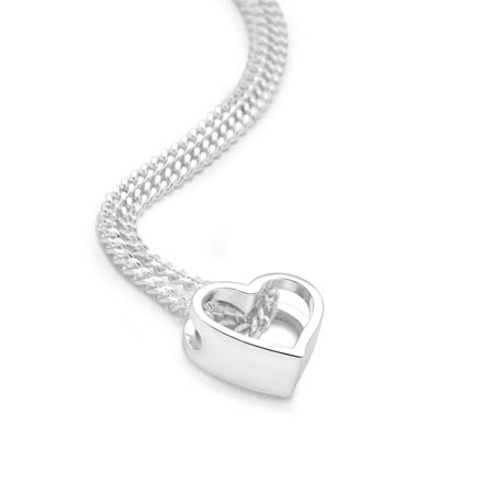 Silver Lining Pendant (Heart)