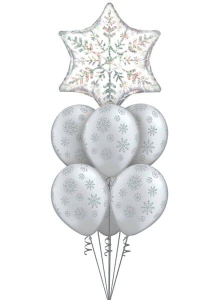 22 Inch  or 56cm Dazzling Snowflake Qualatex