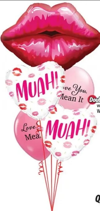 Bouquet 873 Smooch! Qualatex #16451 97182-2 25572-1 43766-1