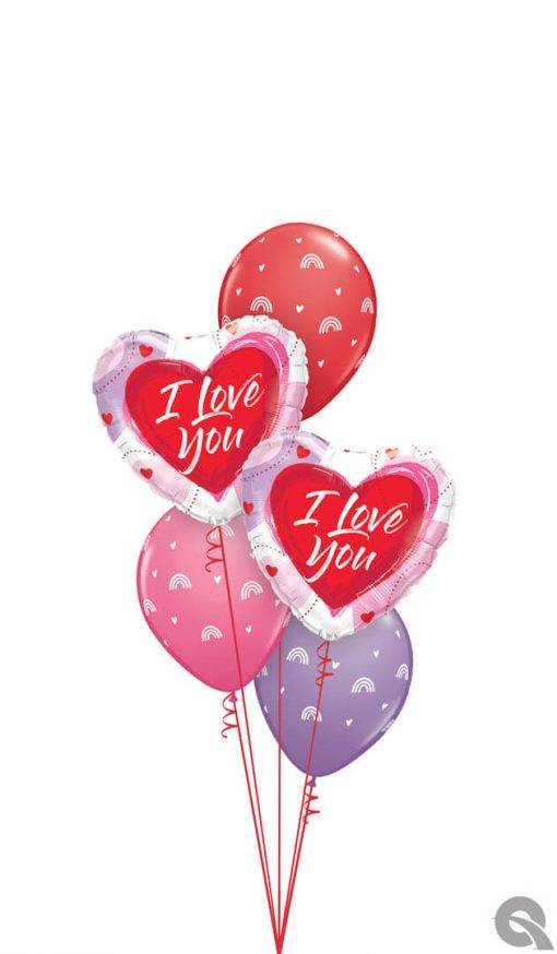 Bouquet 1683 Rainbows of Love Qualatex #24735-2 25564-3