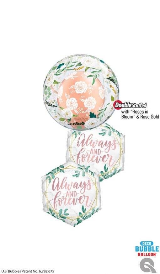 Bouquet 1691 Love is never ending… Qualatex #18648 18855-2 84039 57211