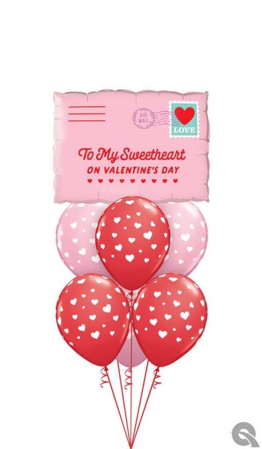Bouquet 1704 Love Conquers Distance Qualatex #21085 79951-6