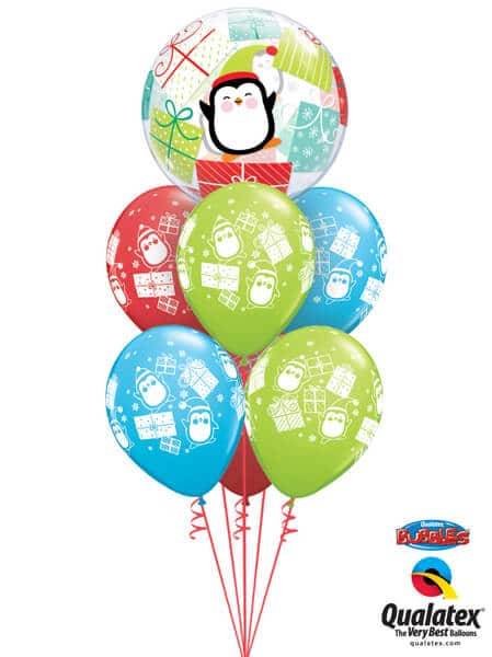 Bukiet 452 Penguins & Presents Qualatex-43438 44778-6