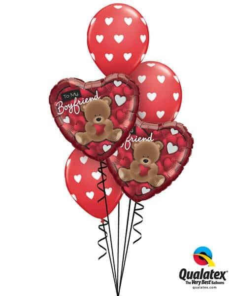 Bouquet 609 BEARY Special Boyfriend Qualatex #41320-2 76928-3