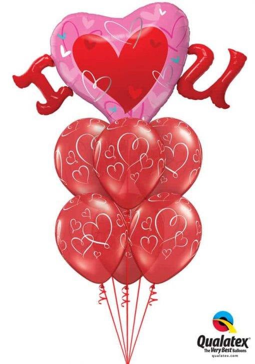 Bukiet 816 You’ll Always Have My Heart Qualatex #98704 40862-6