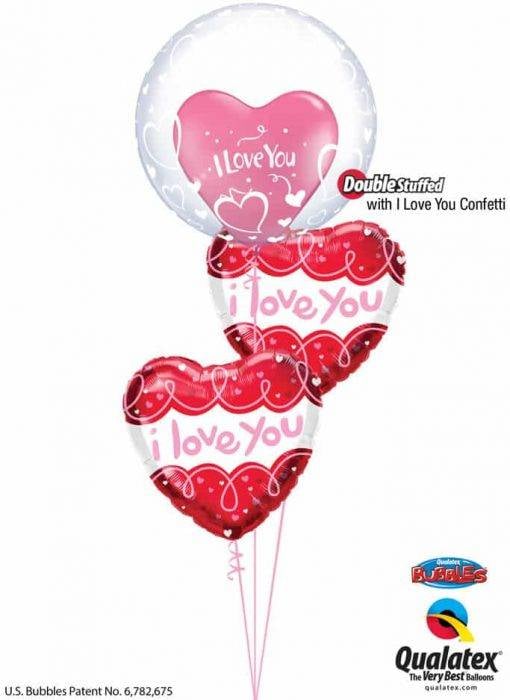 Bouquet 834 It'S Simple, I Love You! Qualatex # 29505 57055-1 97174-2