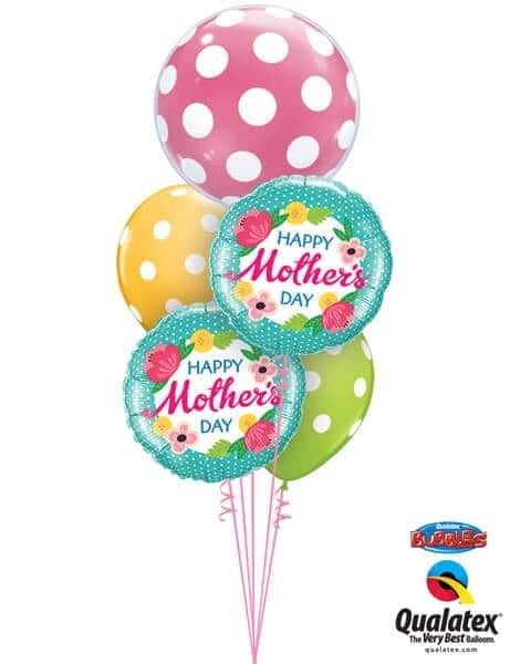 Bouquet 597 Giant Mother's Day Polka Dots Qualatex #16872 25574-1 47380-2 84651-2