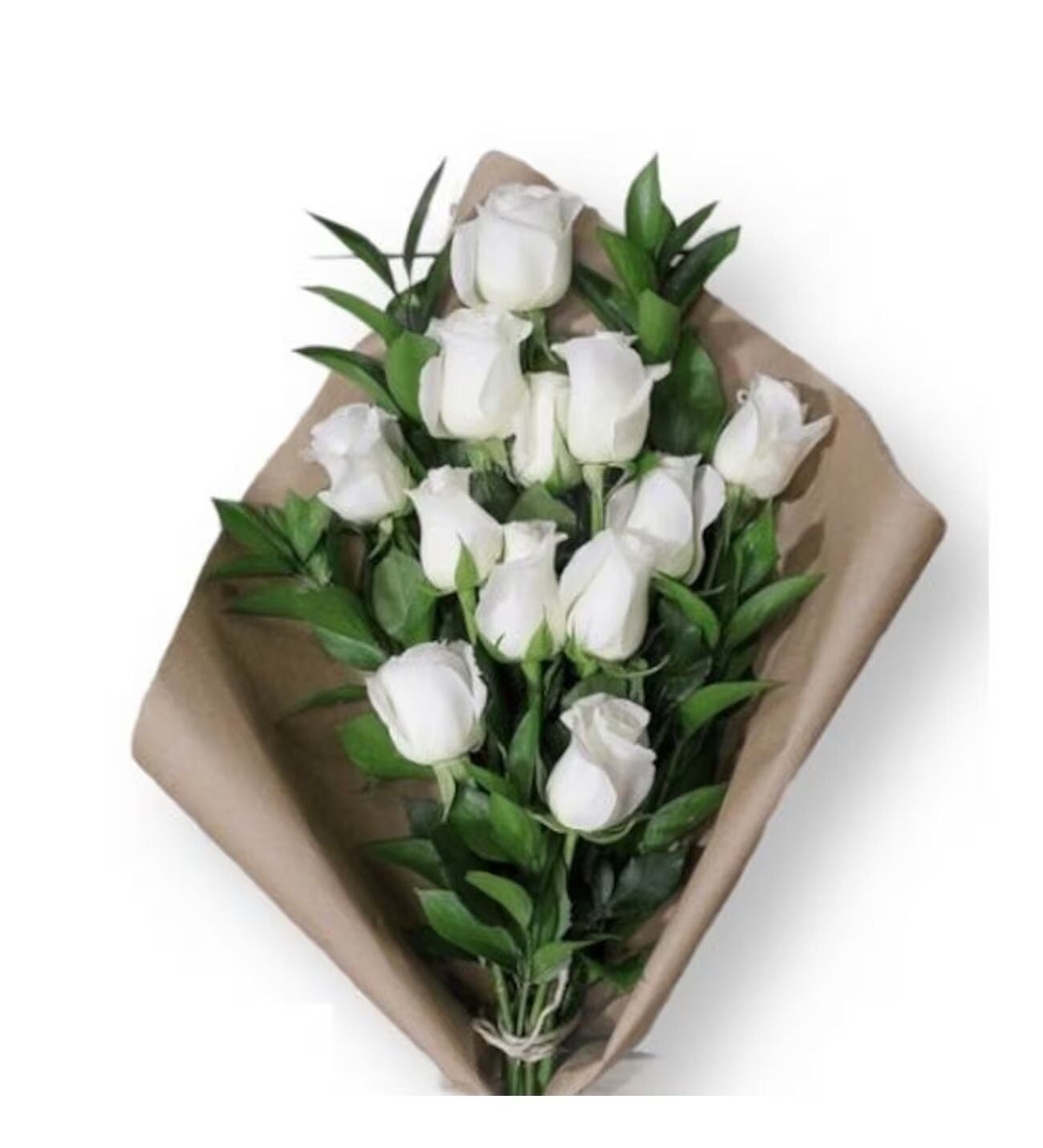 Elegant White Rose Bouquet