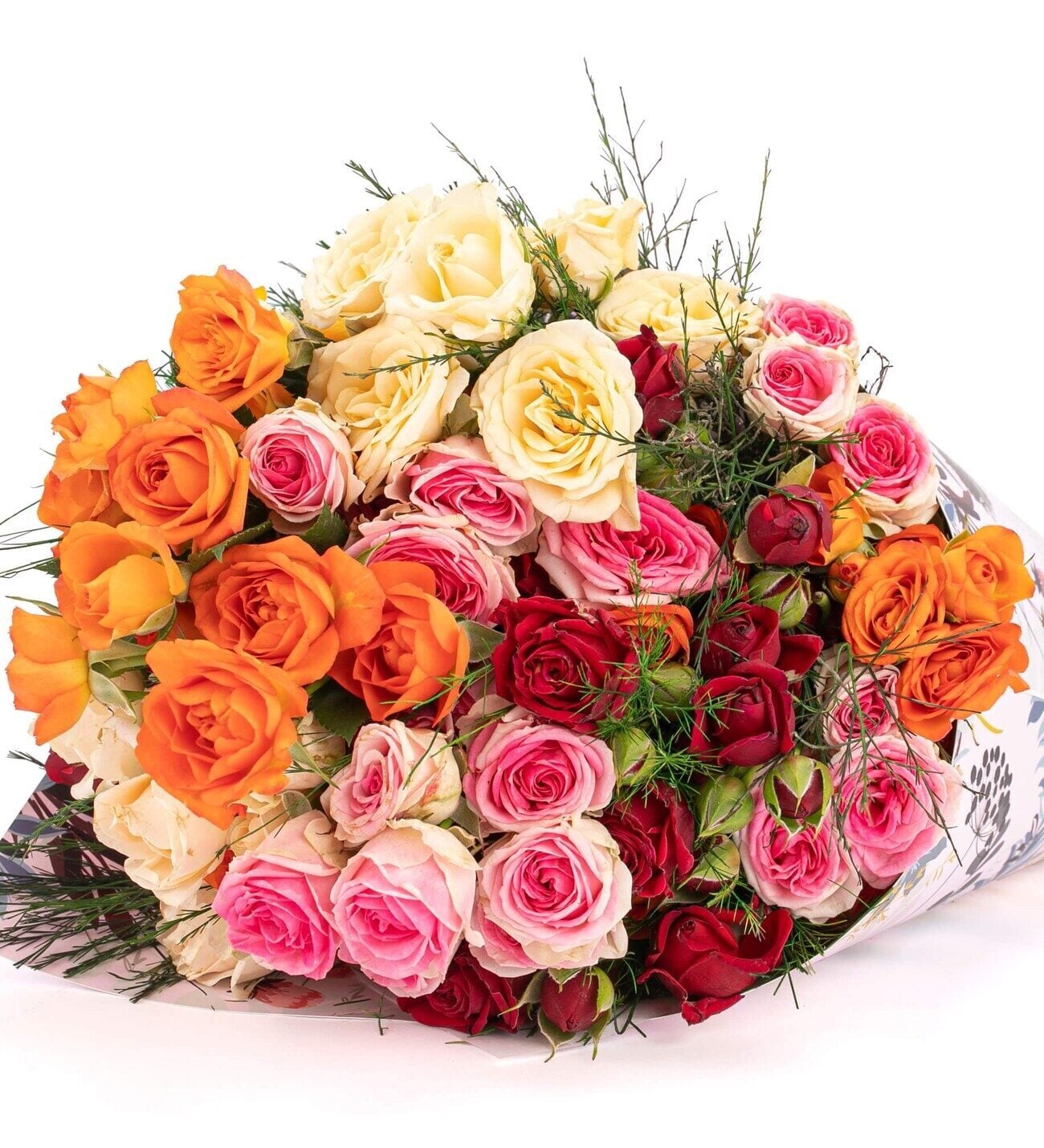 Venti Kornet Series - Imported Mix Mini Rose Bouquet