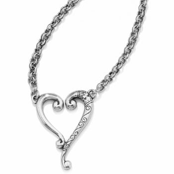 Tuscan Etched Heart Necklace