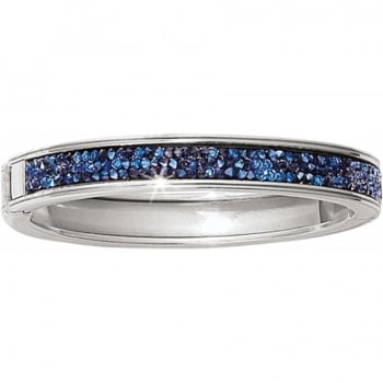 Crystal Rocks Slim Hinged Bangle