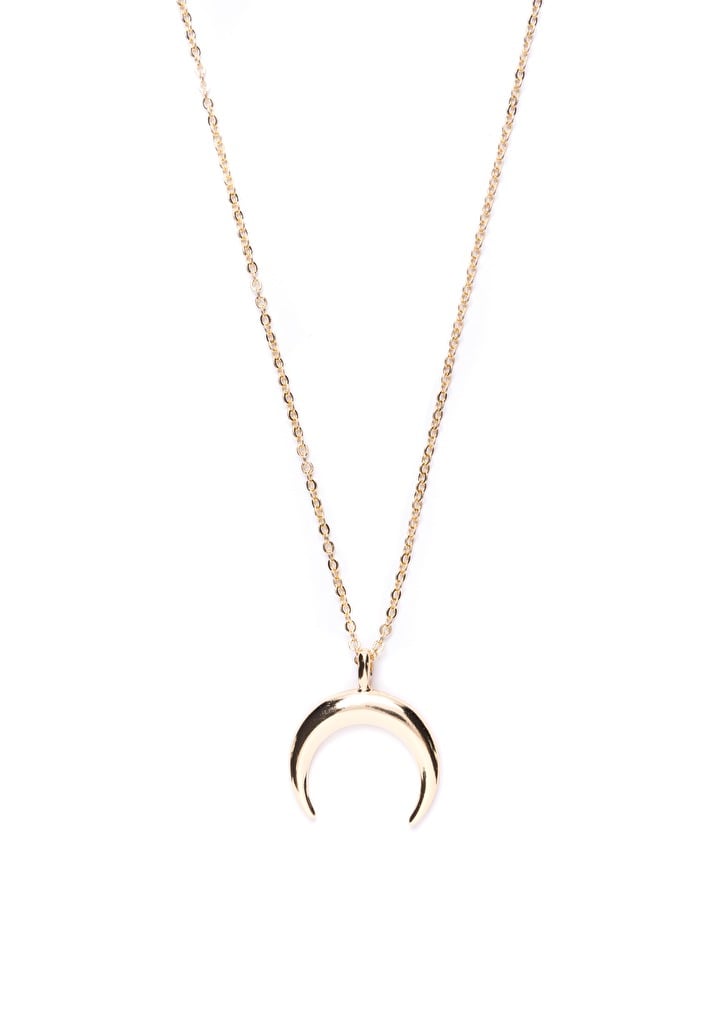 Half Moon Necklace Gold