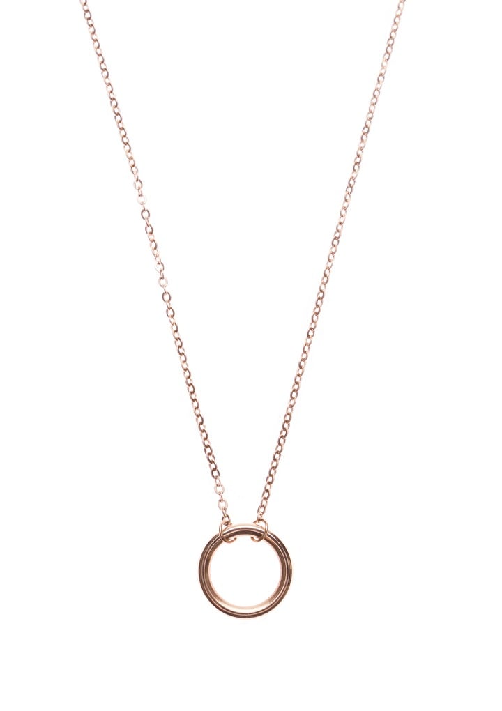 Perfect Circle Necklace Rose Gold