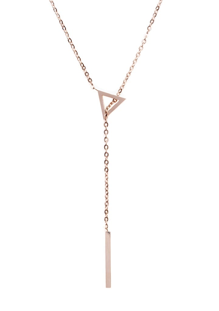 Geometric Lariat Necklace