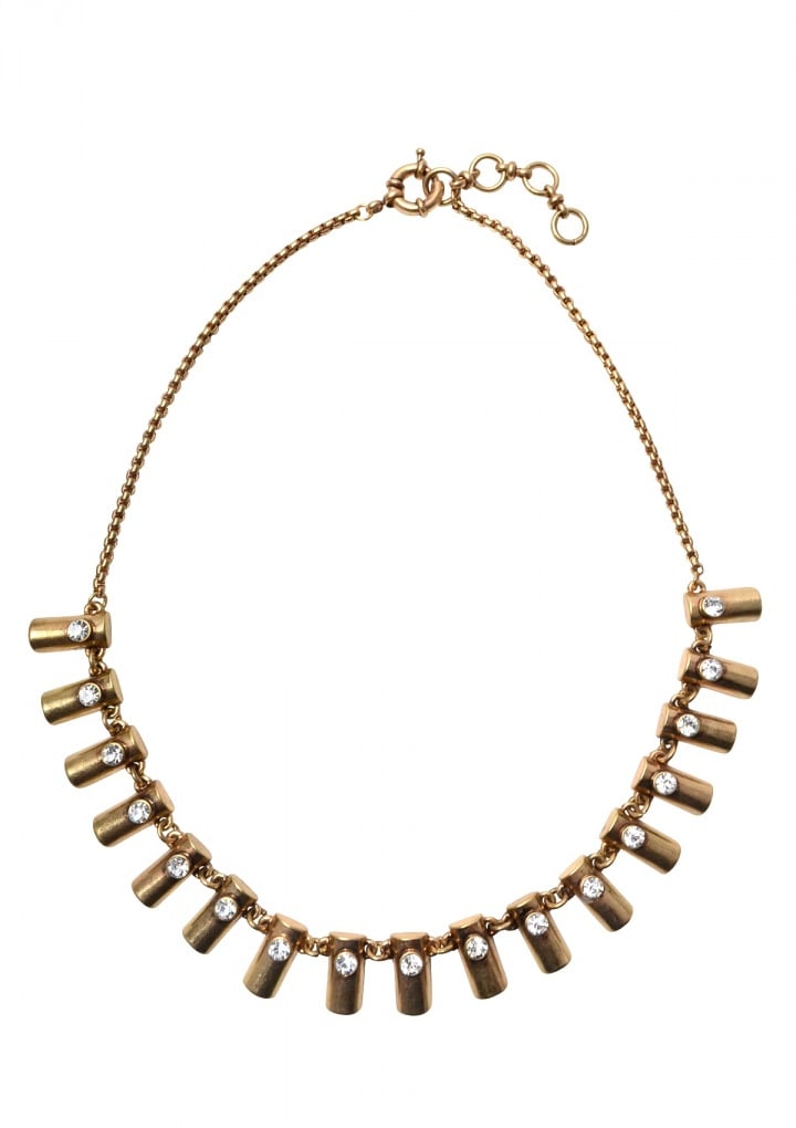 Tiny Golden Bars Statement Necklace