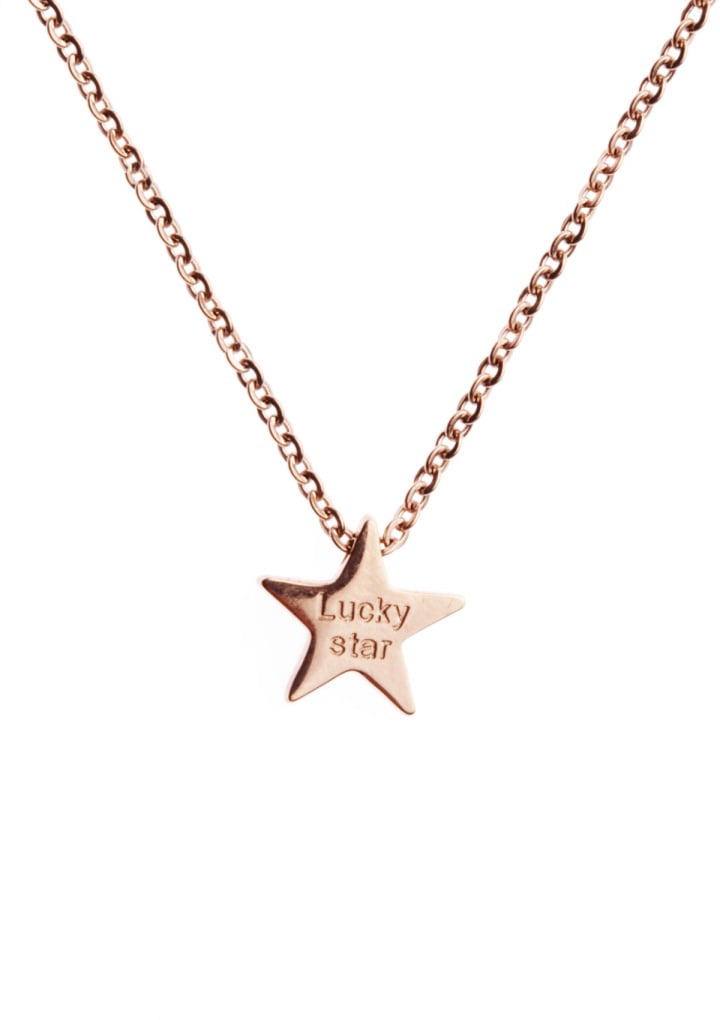 Delicate Lucky Star Rose Gold Necklace