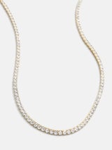Bennett 18K Gold Adjustable Tennis Necklace
