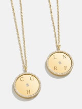 Classic 18K Gold Custom Medallion Necklace