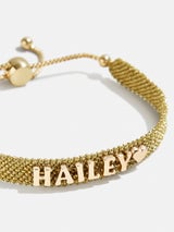 Metallic Custom Woven Friendship Bracelet
