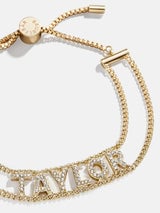 Custom PavÃ© Nameplate Bracelet