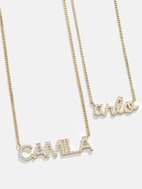 PavÃ© Custom Nameplate Necklace
