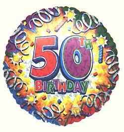 Birthday Explosion 50 Balloon (Standard)