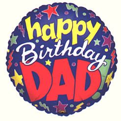 Happy Birthday Dad Balloon (Standard)