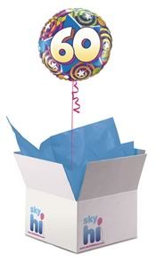 60th Birthday Balloon in a Box (Standard)