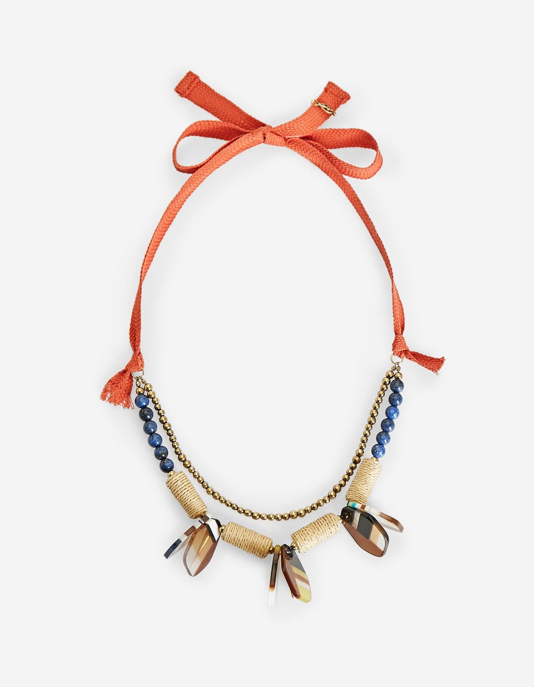 Tribal Necklace With Acrylic Charms