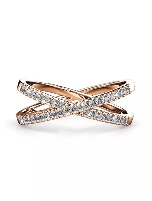 KRYSTAL COUTURE Synergy Ring Embellished with Swarovski crystals