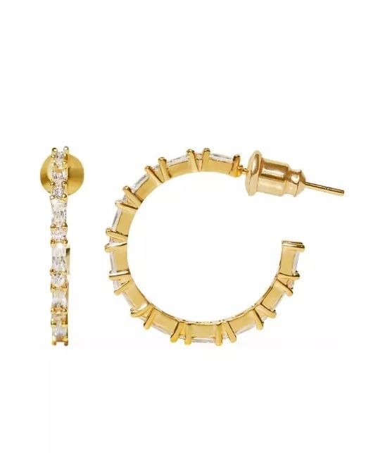 14k Gold Plated Araki Hoop Earrings