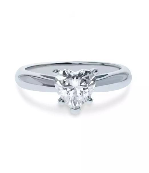 1.25ct Heart Tiffset S925 Swarovski Zirconia Ring