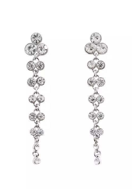 Long Rhinestone Earrings